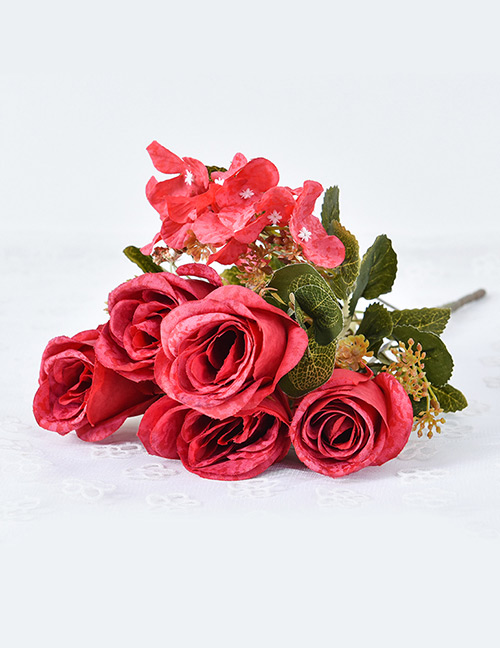 Lovely Red Rose Shape Decorated Ornament