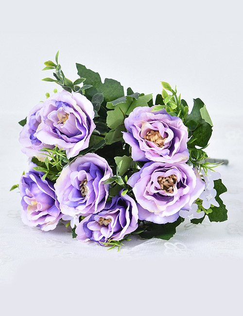 Lovely Purple Rose Shape Decorated Ornament