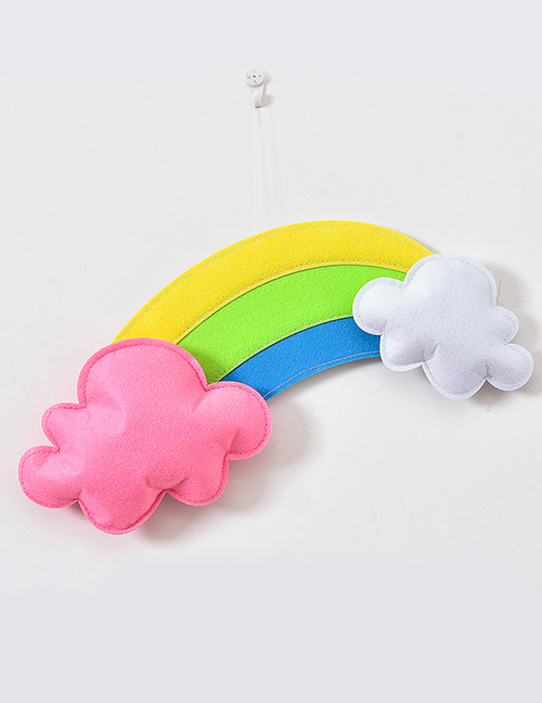 Lovely Pink Clouds&rainbow Shape Decorated Ornament