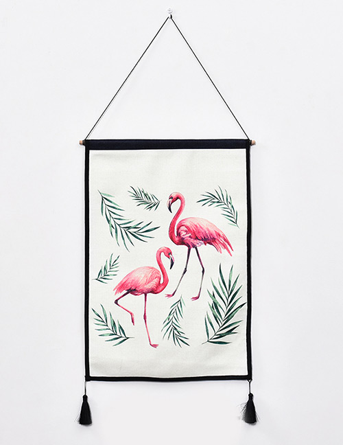 Fashion Pink Flamingo Pattern Decorated Ornament
