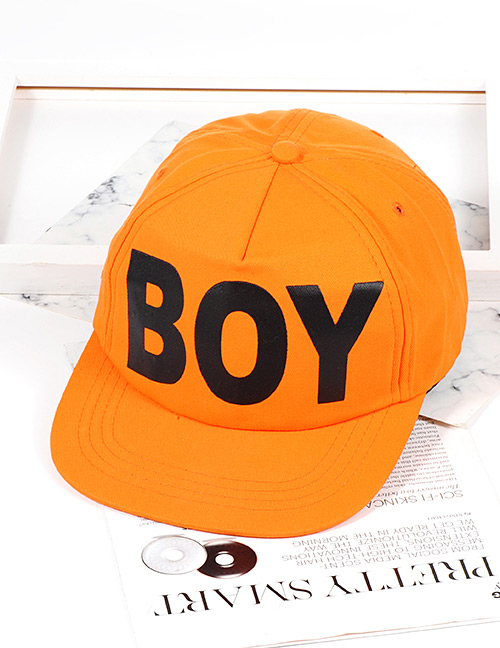 Fashion Orange Letter Shape Decorated Hat