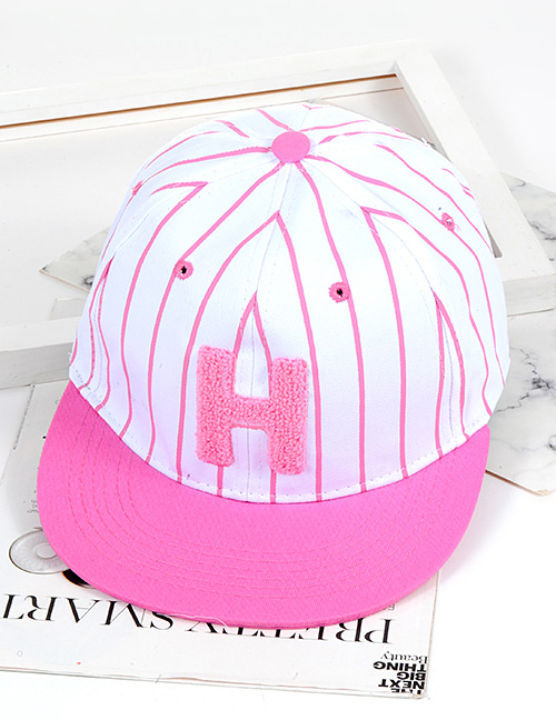Fashion Pink Letter H Shape Decorated Hat