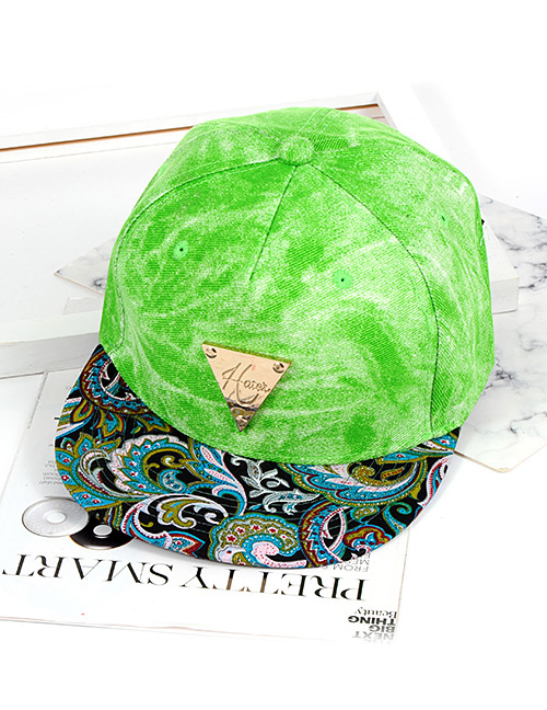 Fashion Green Triangle Shape Decorated Hat