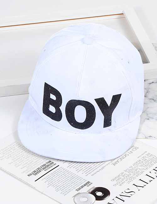 Fashion White Letter Shape Decorated Hat