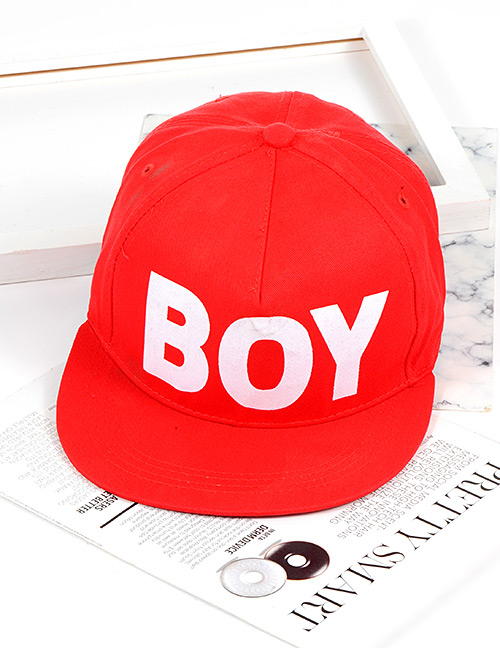 Fashion Red Letter Shape Decorated Hat