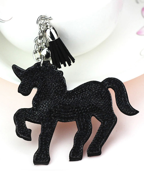 Lovely Black Unicorn&tassel Decorated Ornaments