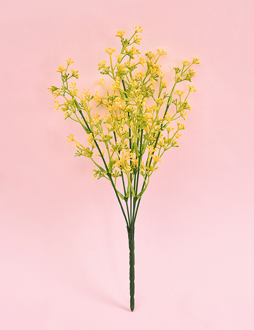 Fashion Yellow Flowers Decorated Simple Ornament