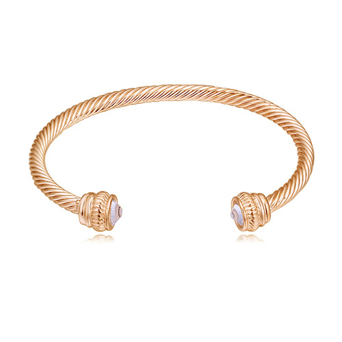 Personality Gold Color Screw Thread Design Pure Color Bracelet