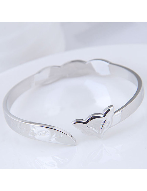 Fashion Silver Color Fox Shape Decorated Bracelet