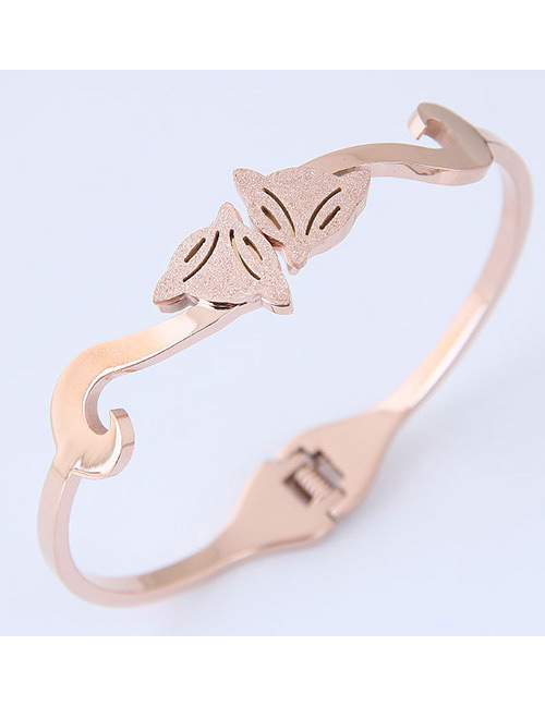 Fashion Rose Gold Fox Shape Design Bracelet