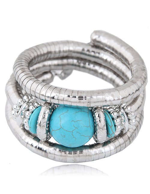 Fashion Blue Multi-layer Design Bracelet