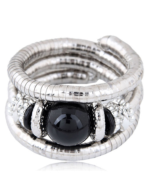 Fashion Black Multi-layer Design Bracelet