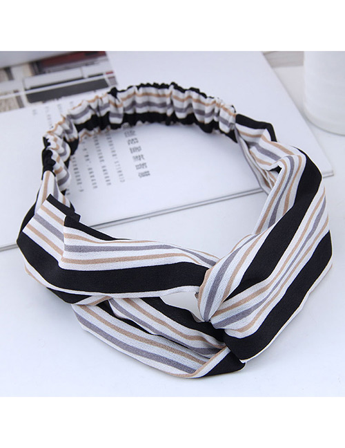 Fashion Black Stripe Patterm Decorated Hairband