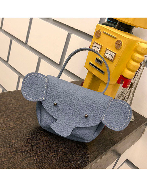 Fashion Blue Elephant Shape Decorated Wallet