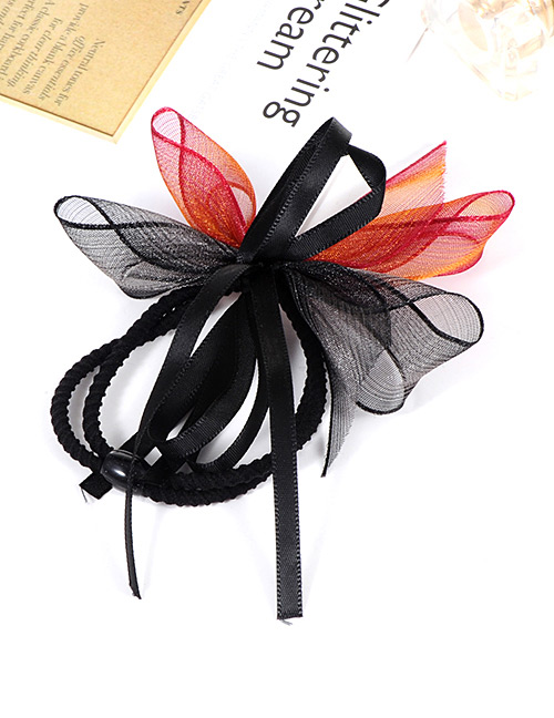 Fashion Multi-color Bowknot Decorated Double Layer Hair Band
