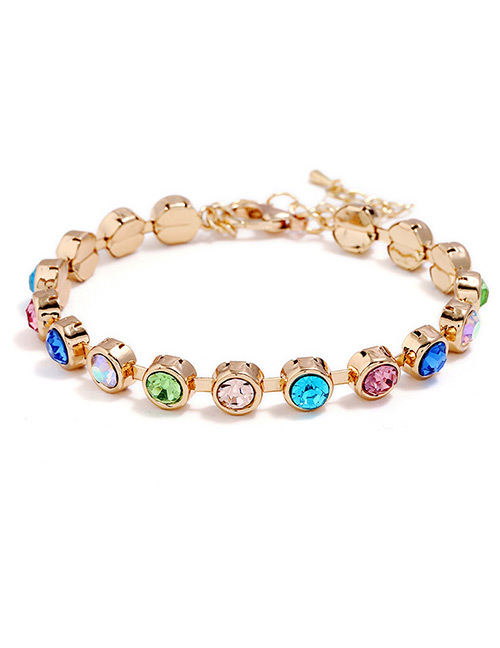 Fashion Multi-color Round Shape Decorated Bracelet