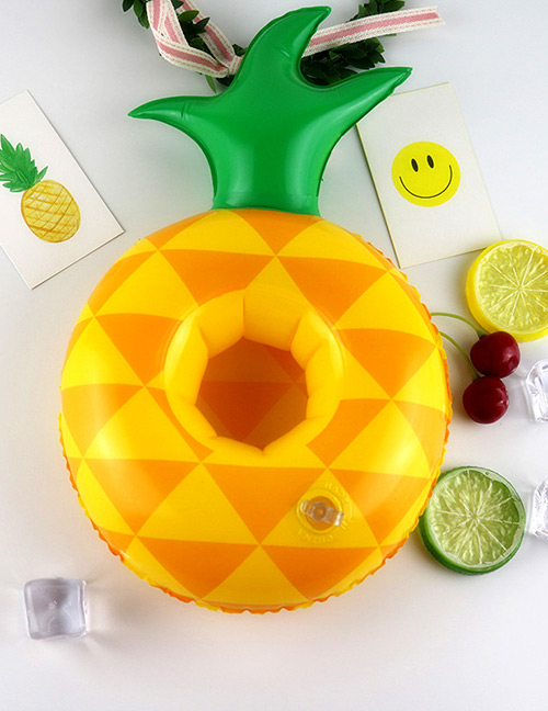 Fashion Yellow Pineapple Shape Decorated Cup Holder