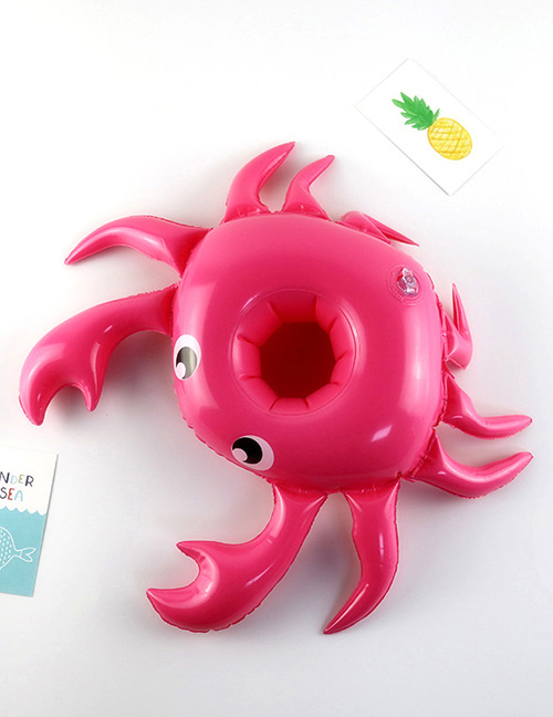 Fashion Plum Red Crab Shape Decorated Cup Holder
