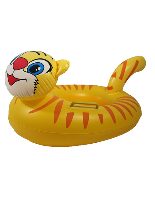 Fashion Yellow Tiger Shape Decorated Swimminmg Ring