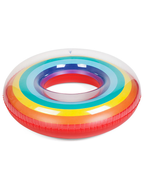 Fashion Multi-color Rainbow Pattern Decorated Swimming Ring（700g）