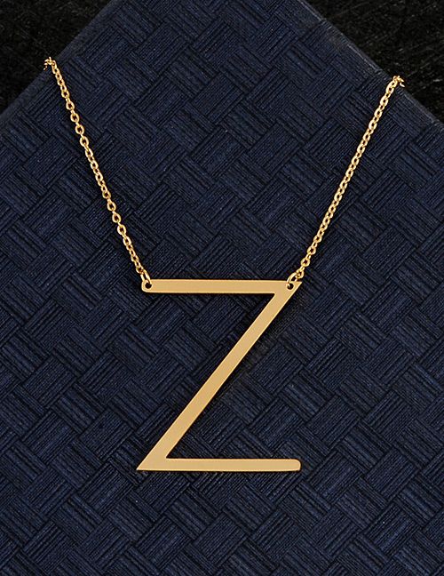 Fashion Silver Color Z Letter Shape Decorated Necklace