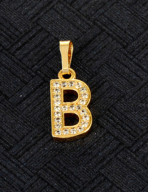Fashion Gold Color B Letter Shape Design Pendant