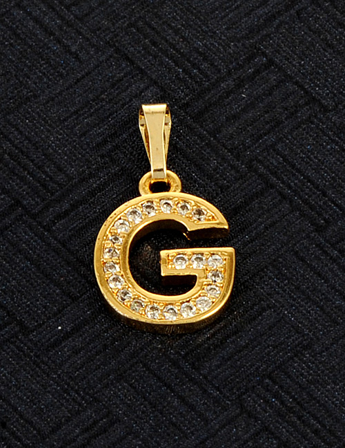 Fashion Gold Color G Letter Shape Design Pendant