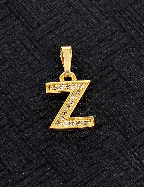 Fashion Gold Color Z Letter Shape Design Pendant
