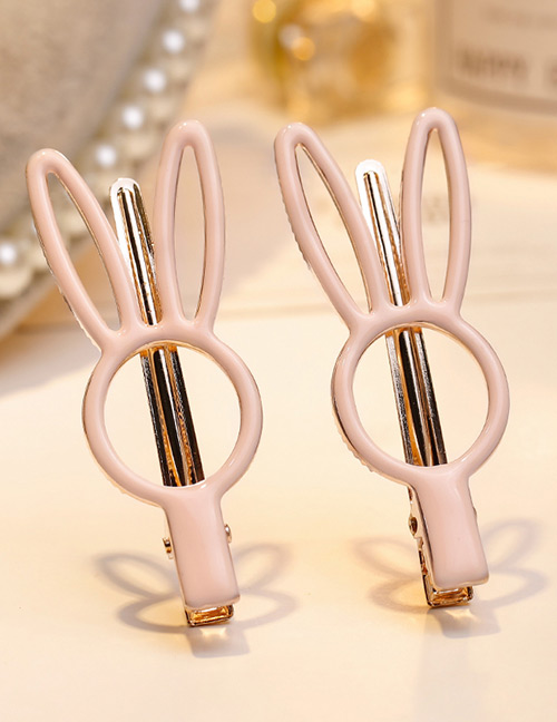 Fashion Pink Rabbit Shape Decorated Hair Clip