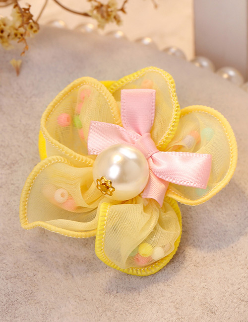 Fashion Yellow Flower Shape Decorated Hair Band