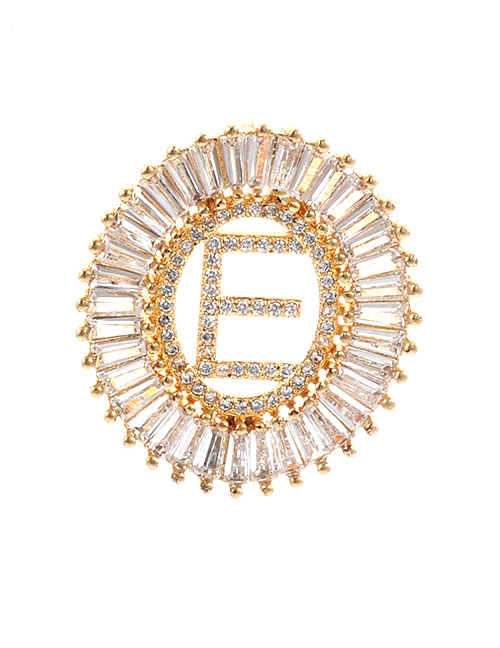 Fashion Gold Color Letter E Shape Decorated Pendant