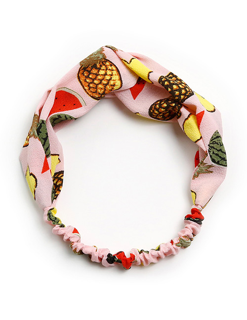 Lovely Pink Fruits Pattern Decorated Children's Hair Band
