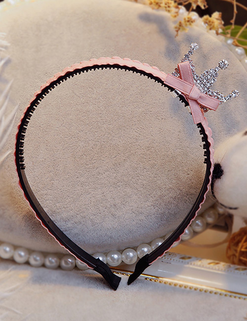 Lovely Pink Crown&bowknot Decorated Hair Hoop