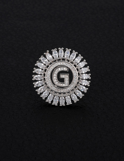 Fashion Silver Color Letter G Decorated Pure Color Pendant(without Chain)