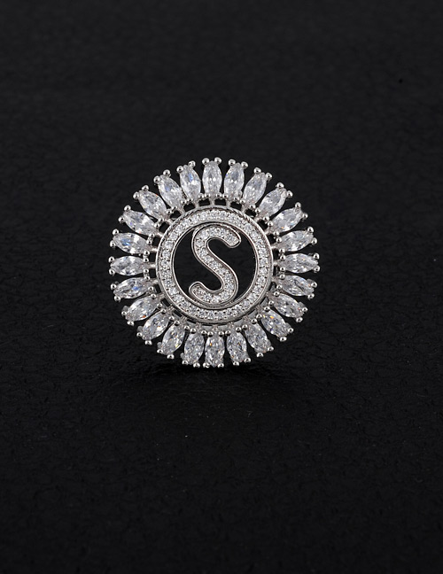 Fashion Silver Color Letter S Decorated Pure Color Pendant(without Chain)