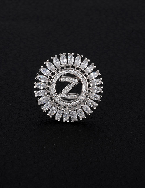 Fashion Silver Color Letter Z Decorated Pure Color Pendant(without Chain)