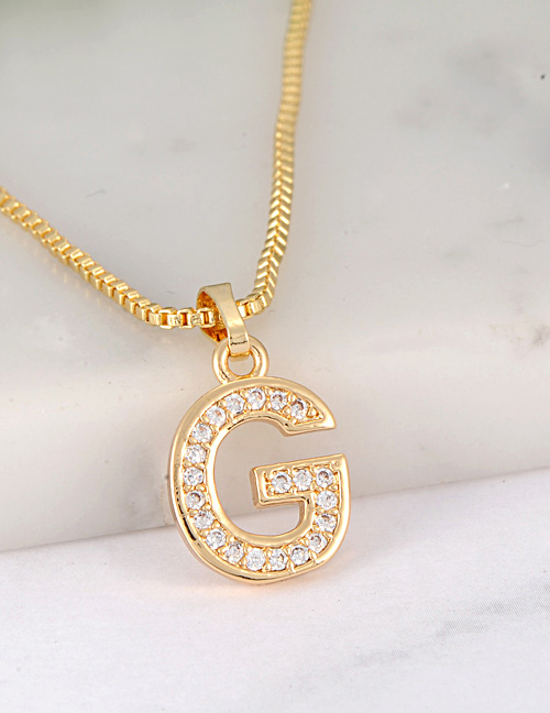 Fashion Gold Color Letter G Shape Decorated Necklace