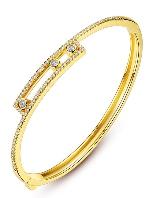 Fashion Gold Color Hollow Out Design Pure Color Bracelet