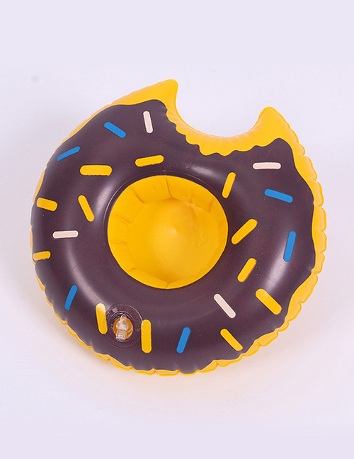 Trendy Brown Doughnut Shape Design Cup Holder