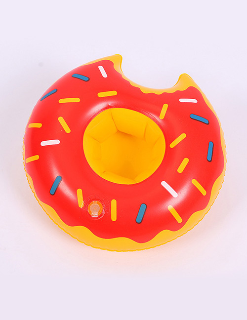 Trendy Red Doughnut Shape Design Cup Holder
