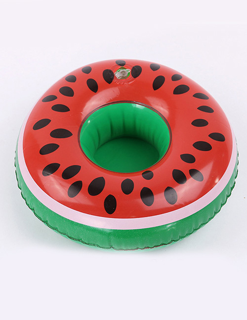 Trendy Green+red Watermelon Pattern Design Cup Holder