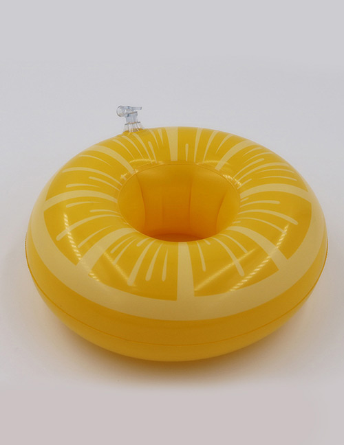 Trendy Yellow Lemon Pattern Design Cup Holder