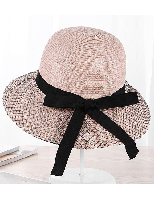 Fashion Pink Grids Pattern Design Hat