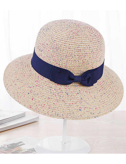 Fashion Beige Bowknot Shape Decorated Hat