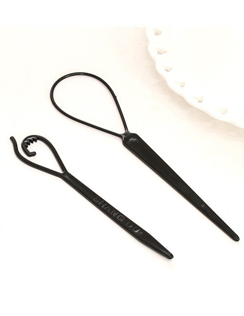 Fashion Black Pure Color Decorated Hair Accessories