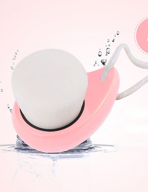 Fashion Pink Color-matching Decorated Washing Brush