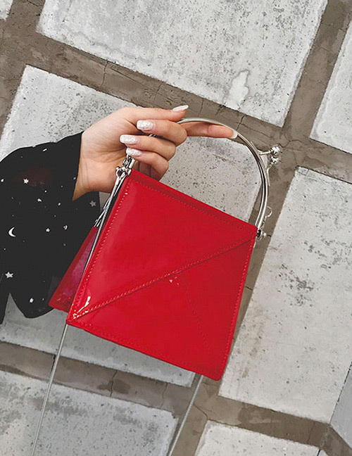 Fashion Red Semicircle Shape Design Bag