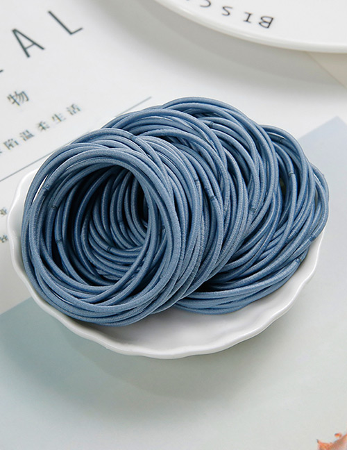 Lovely Light Blue Pure Color Design Child Hair Band(around 100pcs)