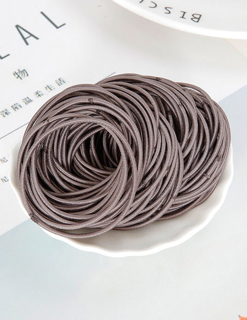 Lovely Brown Pure Color Design Child Hair Band(around 100pcs)