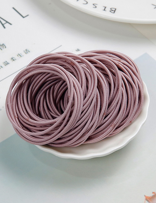 Lovely Pink Pure Color Design Child Hair Band(around 100pcs)